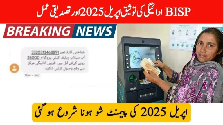 BISP Payment Validation April 2025