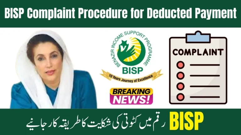 BISP Complaint Procedure for Deducted Payment